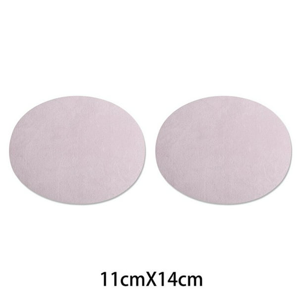 2PCS Applique DIY Apparel Elbow Patches Iron-on Suede Oval Fabric Patch Decor